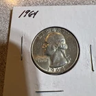 1964 Denver Washington 90% Silver Quarter