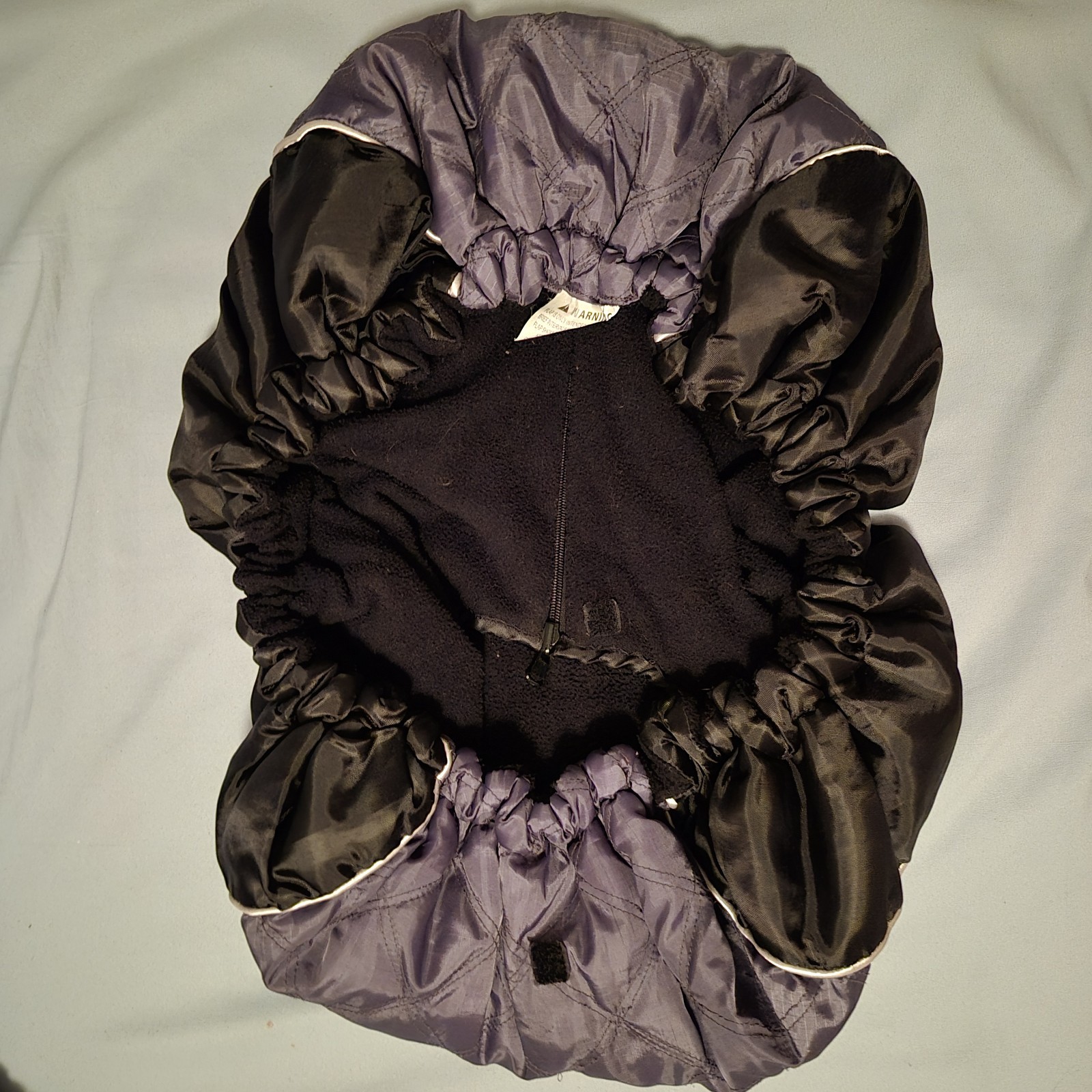 Eddie Bauer Travel Infant Baby Carrier/Car Seat Cover Winter Unisex Black Gray