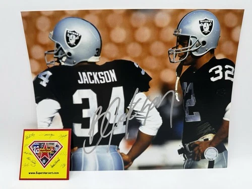 Bo Jackson SIGNED Los Angeles Raiders 8x10 Photo SSC COA NFL HEISMAN