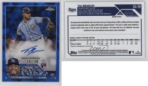 2023 Topps Chrome Update Sapphire Edition /199 Taj Bradley Rookie Auto RC