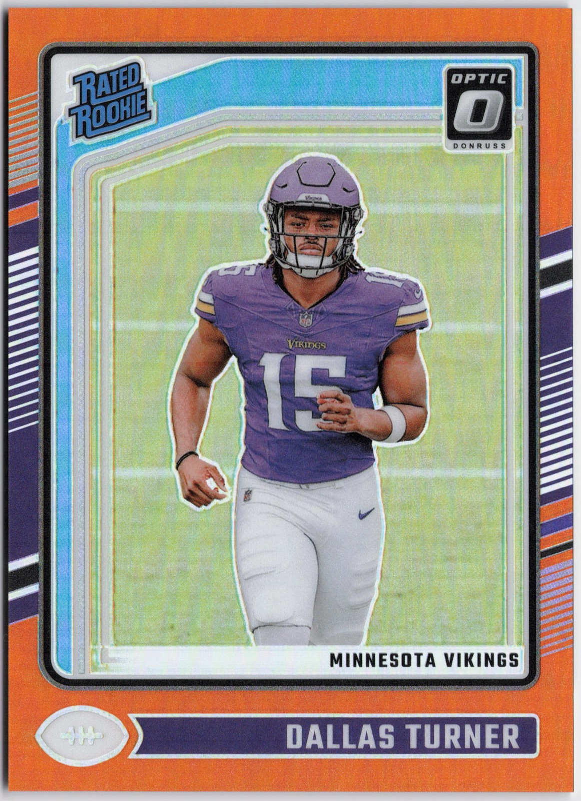 2024 Donruss Optic #224 Dallas Turner Orange #/249 RC Rookie