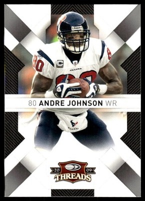Andre Johnson 2009 Donruss Threads #38 Texans NFL READ FREE SHIP AutographDen
