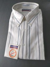 Manhattan Shirtmakers Wrinkle Free Long Sleeve Cotton Blend Men's Shirt