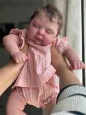 Real Life Newborn Reborn Baby Dolls Girl 20 inch 50 cm Full Vinyl Silicone Body.