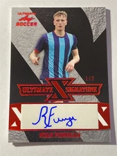 RYAN FINNIGAN 2022 Leaf Ultimate Soccer X Signature Spectrum RED AUTO 1/2 (H2)
