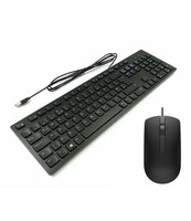 Dell UK Wired Keyboard KB216t1 and Mouse MS116c -Black - Brand New