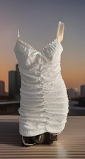 H & M White Summer Mini Dress NWT Size  M