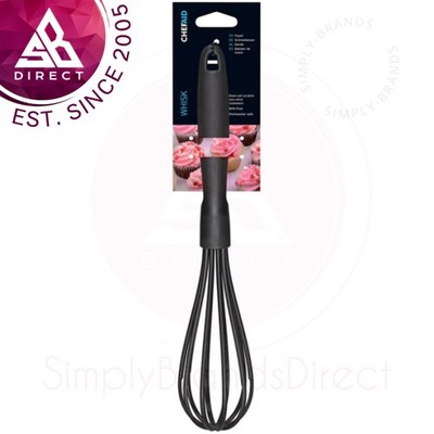 Chef Aid Nylon Schneebesen Für Antihaft-Kochgeschirr BPA-Frei Schwarz