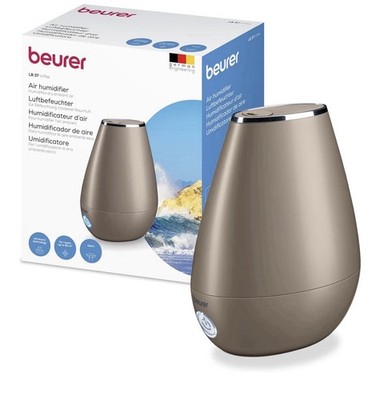 BEURER LB 37 Luftbefeuchter mit Ultraschall-Zerstäubung Aromafunktion toffee