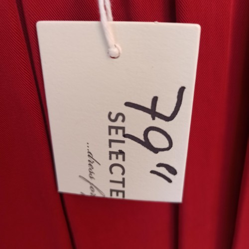 Damen Tunika Kleid C158T Größe 40,42,M Farbe Rot, Carmen Ausschnitt Italy - Bild 8 von 11