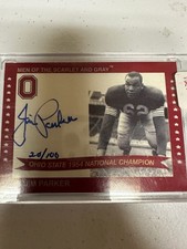 2004 TK Legacy OSU National Champion Men Scarlet Grey Jim Parker 1954 Auto 1961B