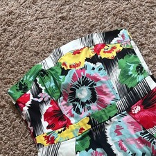 Speechless Strapless Floral Mini Dress Multi Color Exposed Zipper Size 3