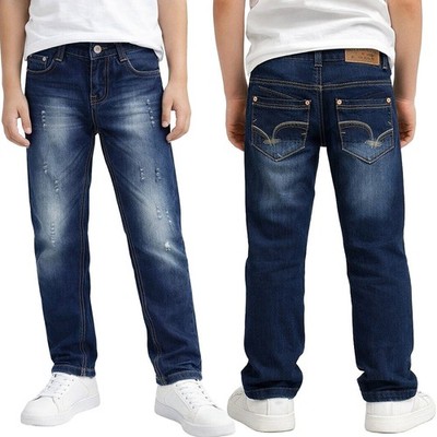 Jungen Jeans Hose Kinderjeans Straight Leg Regular Fit 5-Pocket Denim Teenager