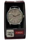 Timex Men's TW2R85300 Black Leather Strap Watch RRP $119.95