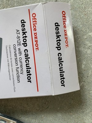 Office Depot Tischrechner AT-812E mit Währungsumrechnung 