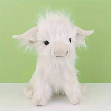 Cow White 12 Inch Stuffed Animals Soft Toddler Plush Toys Kids Fluffy Doll Gifts