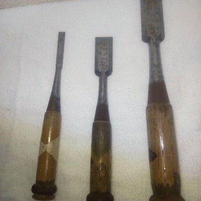 Chisel Set Kikuhiro Maru 3pc Professional Woodworking Tool for carpentry