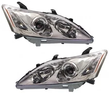 For 07 08 09 ES-350 Headlight Headlamp Halogen Head Light Lamp w/o Bulb SET PAIR