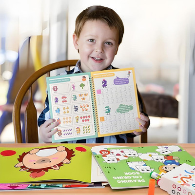Handwriting Book Practice for Kids,Reusable Grooved Handwriting Workbooks,Wri...