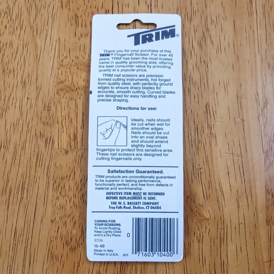 Tijeras de uñas vintage forjadas en caliente hojas curvas 10-4B Bassett Co. (B) Foto 2 de 2