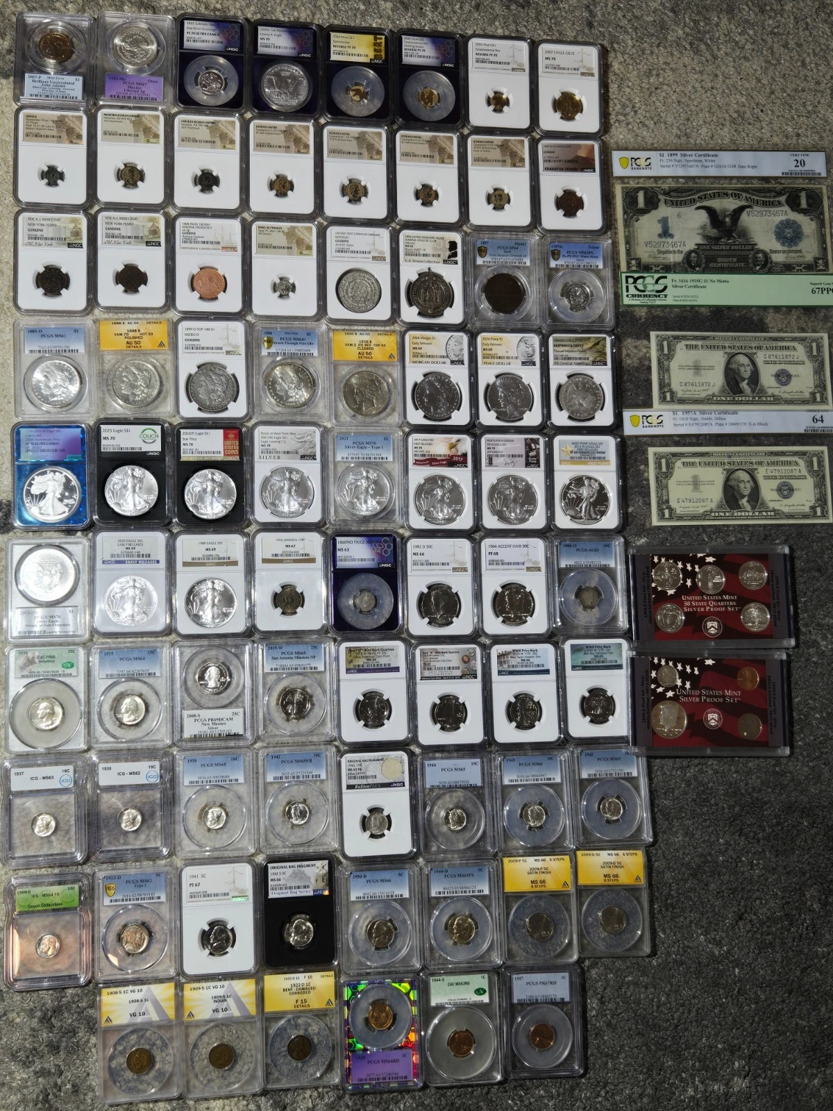 large us silver coin collection lots