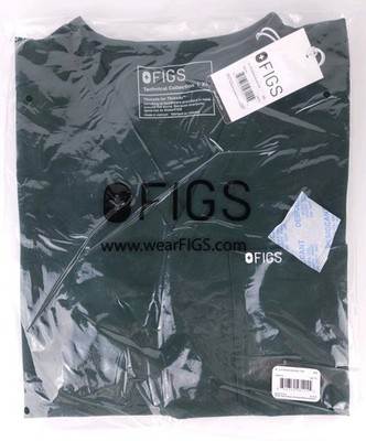 FIGS Women's Size XS Green GN119 Catarina One-Pocket Racing Scrub Top NWT