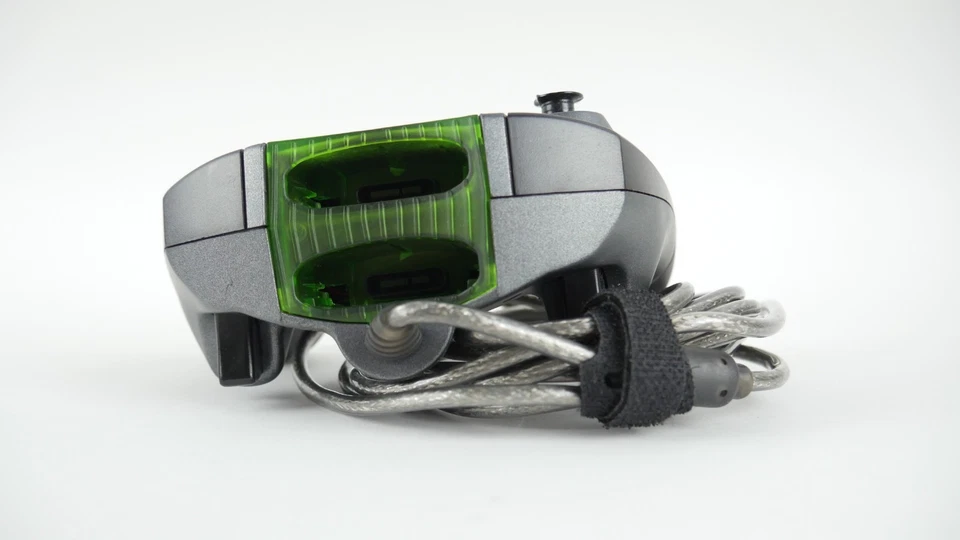 Conjunto de 2 controles com fio Xbox originais Gamester azul cinza Microsoft TESTADO - Imagem 3 de 4