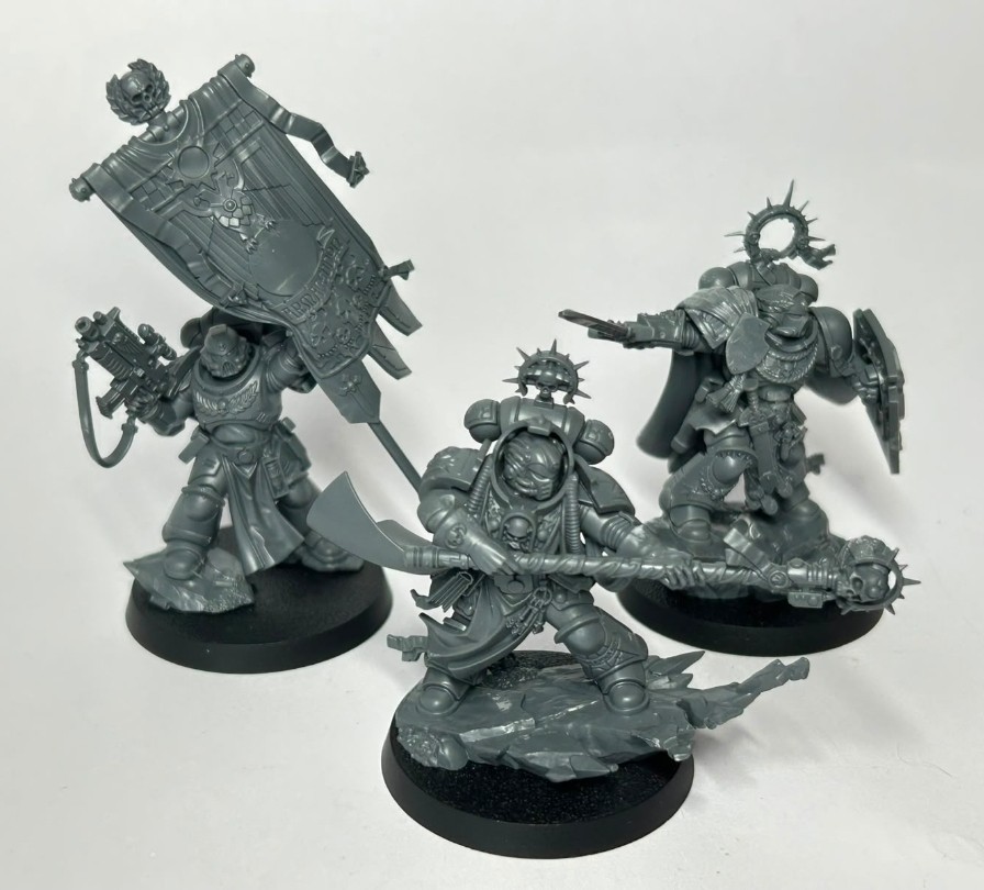 Warhammer 40k Space Marine Primaris Heroes Of Armageddon 3 Models Unpainted