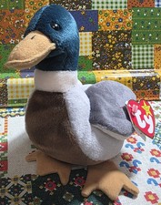 RARE Ty Jake The Mallard Duck Plush Toy Beanie Baby 1998 Tag Errors