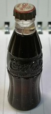 Vintage Coca-Cola Bottle Lighter 2.5&rdquo; Miniature 1950s Coke Advertising Novelty