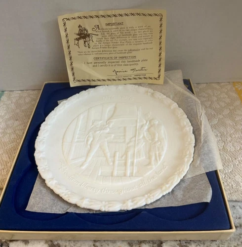 Fenton Bicentennial Proclaim Liberty throughout All the Land Plate #4 White