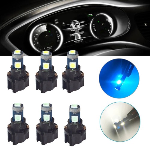 10pcs T5 Car 3smd 3030 Wedge LED Light Lamp Dash Board Instrument Bulb Parts - Bild 4 von 12