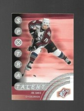 2000-01 Upper Deck SPX Joe Sakic SPXtra Talent Card #81 Hall of Fame! NM/MT
