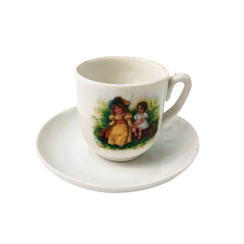 3 tazze da tè Haviland The Bretange T&V Francia Germania bordo oro Demitasse vintage - Foto 3 di 12