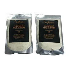 Shea Moisture African Black Soap Bath Powder Colloidal Oatmeal Rice Bran 2 Pack