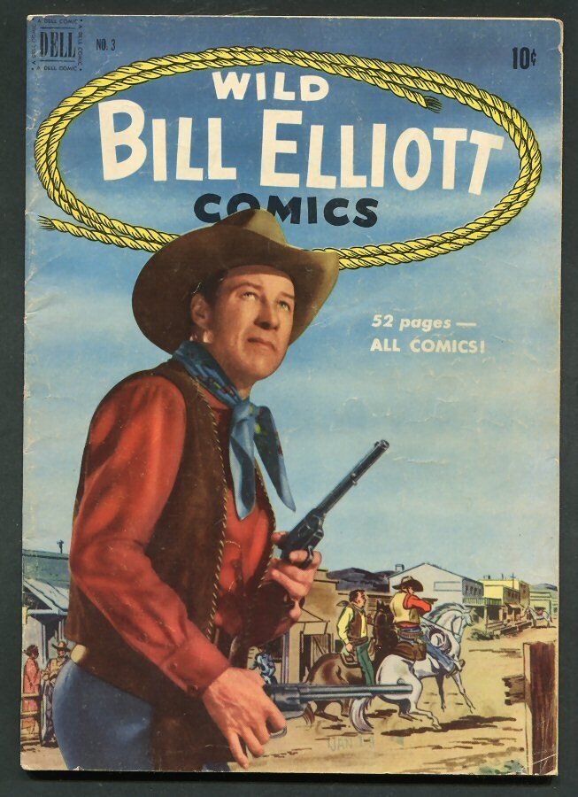 1950 #3 WILD BILL ELLIOTT-- DELL... COMIC BOOK....VG/FINE