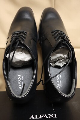 ALFANI Mens Black Dress Formal Lace Up Shoes Size 10.5M. Man  display picture 1