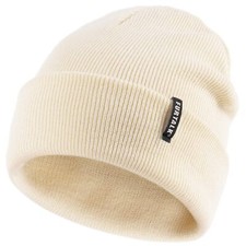 Toddler Beanie Baby Boys Girls Beanies Kids Knit Winter Hats for 0-8 Years Beige