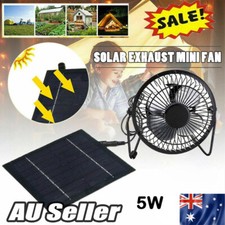 Solar Powered USB Fan Solar Panel Cooling Ventilation Mini Portable Iron Fan ES