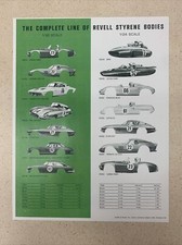 SLOT CAR Styrene Bodies Revell Data Sheet Model Racing Car 8.5  x11  Copy