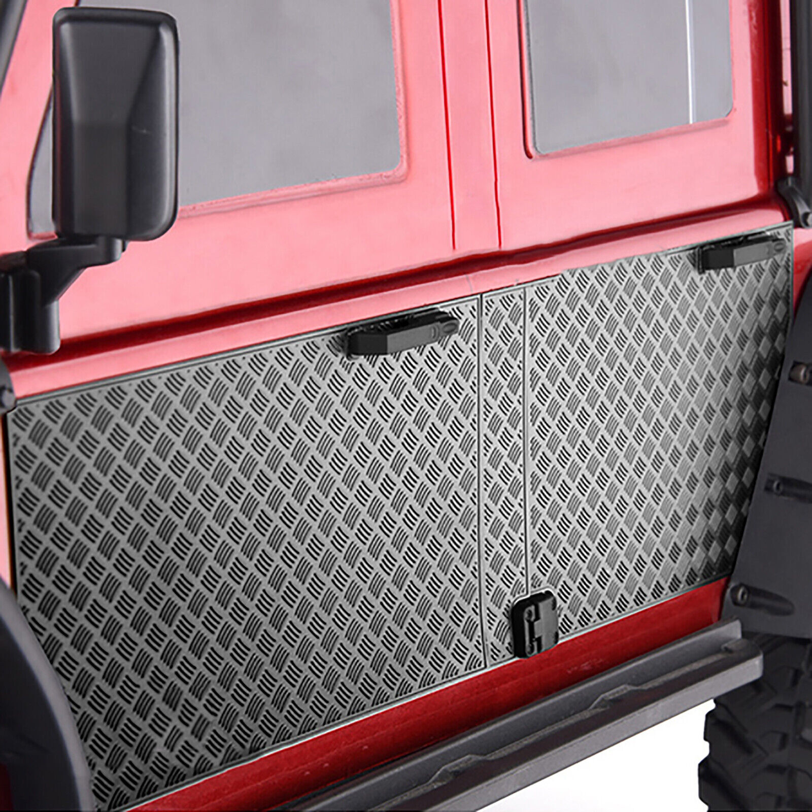 Metal Antiskid Plate Car Door Decoration for 1/10 TRAXXAS TRX4