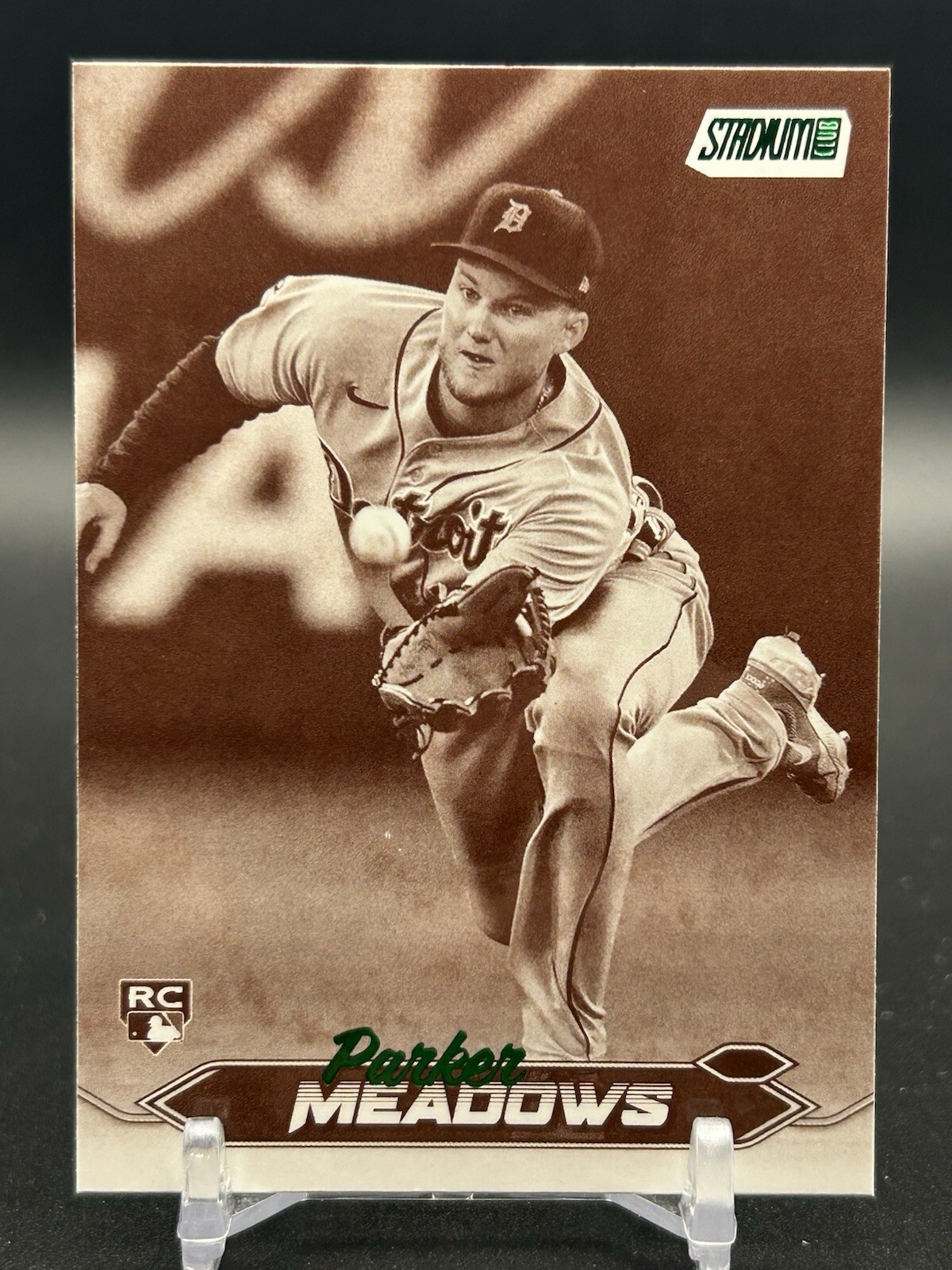 2024 Topps Stadium Club #105 Sepia Parker Meadows (RC)