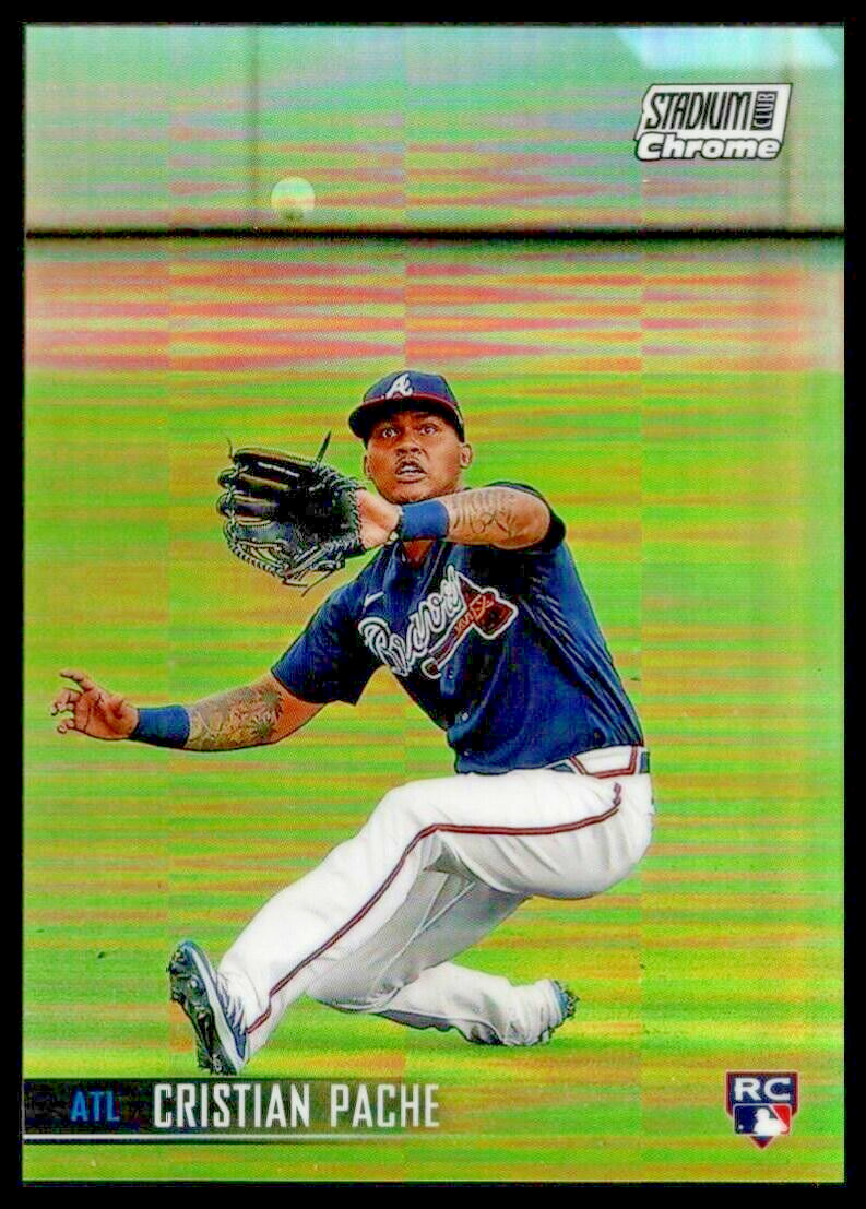 2021 STADIUM CLUB CHROME REFRACTORS #245 CRISTIAN PACHE ROOKIE CARD ATHLETICS/RC