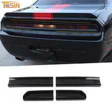 Black Taillight Lamp Cover Rear Tail Light Guard For Dodge Challenger 09-14 Full