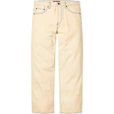 Supreme Regular Jean Black Natural Dark Red Indigo Newspaper 5colors Brand New