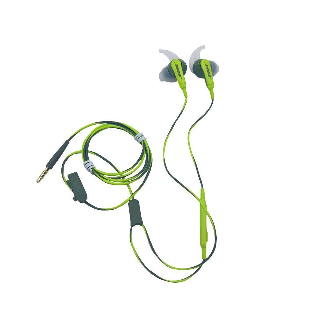 Bose SoundSport Wired In Ear Headphones 3.5mm Jack Earbuds Green