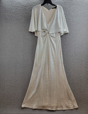 Lauren Ralph Lauren Twist-Front Cape-Overlay Gown Women's 8 Winter Cream V-Neck | eBay Lauren Ralph Lauren Twist-Front Cape-Overlay Gown Women's 8 Winter Cream V-Neck | eBay