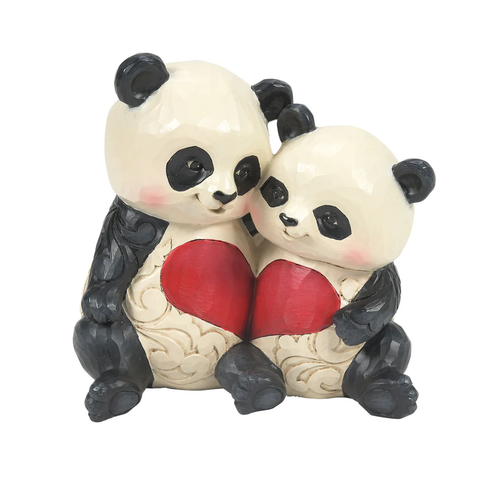 Jim Shore Figurine PANDA COUPLE WITH HEART-BETTER TOGETHER 6016360 BRAND NEW