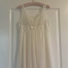 VINTAGE SHADOWLINE DOUBLE LAYER CHIFFON NIGHTGOWN