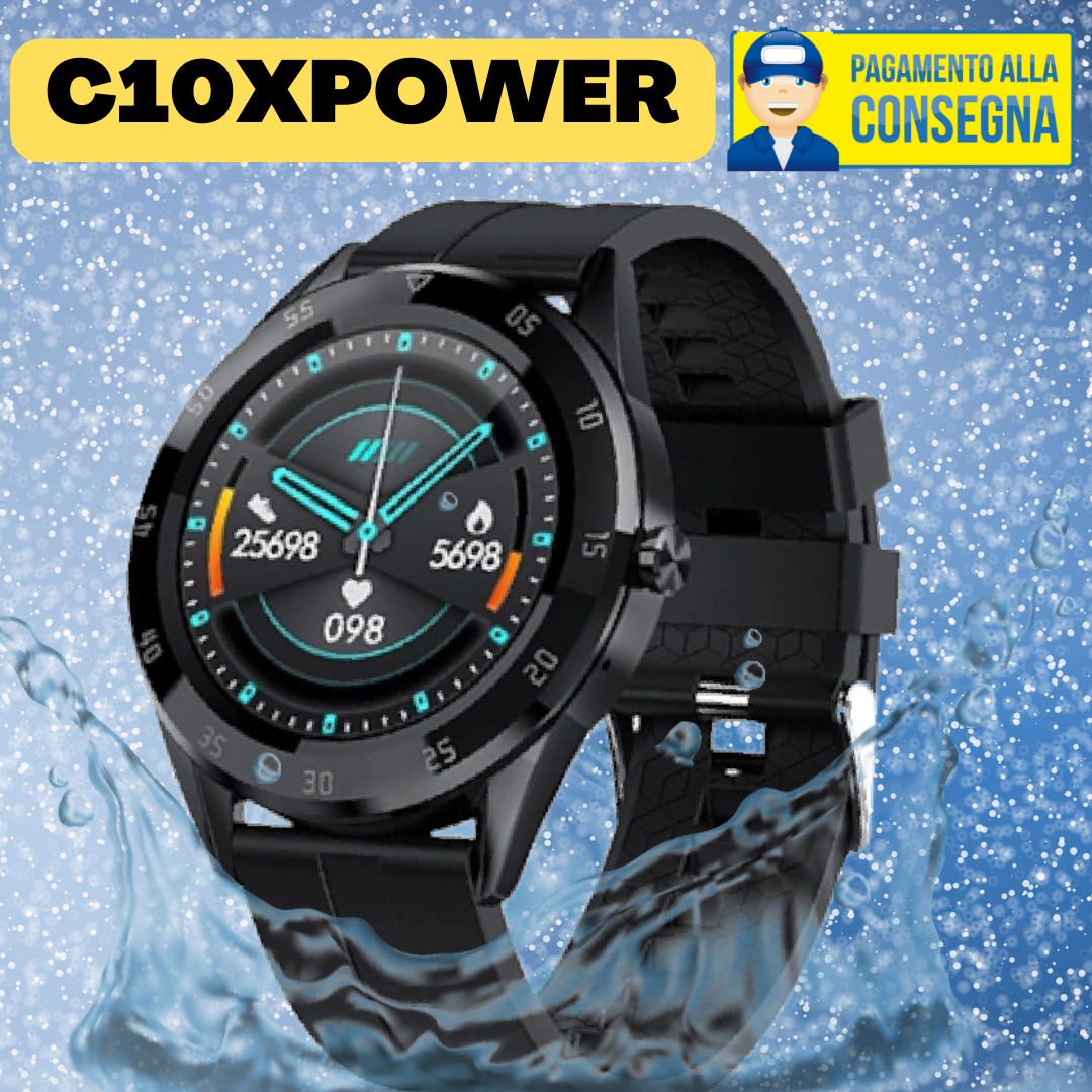 C10XPOWER OROLOGIO SMARTWATCH funzioni salute sportivo elegante fitcontrol  app